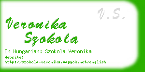 veronika szokola business card